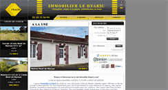 Desktop Screenshot of immobilier-lehyaric.com