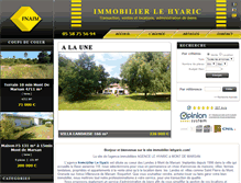 Tablet Screenshot of immobilier-lehyaric.com